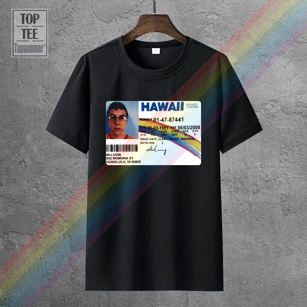 

Mclovin Id Card Superbad Geek Mens 100% Cotton T Shirt