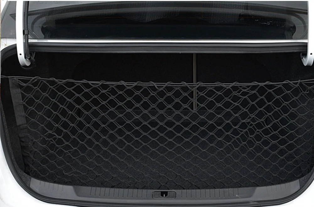 

Car Trunk Nylon Elastic Mesh Cargo Net Luggage Storage Pocket Organizer 115x60CM Durable RV Camper Trailer Van Accessories