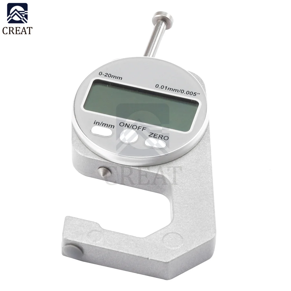 Цифровой измеритель толщины 0-10/20 мм измерительные инструменты для всех видов