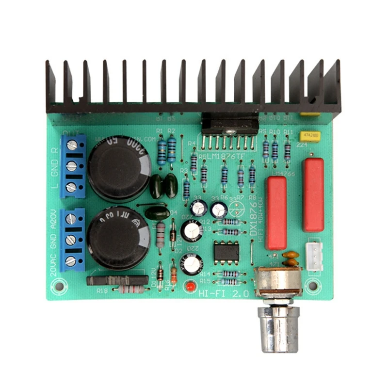 

LM1876 2.0 Power Amplifier Audio Board 30Wx2 Stereo HIFI Sound Amplifier Speaker Home Theater DIY