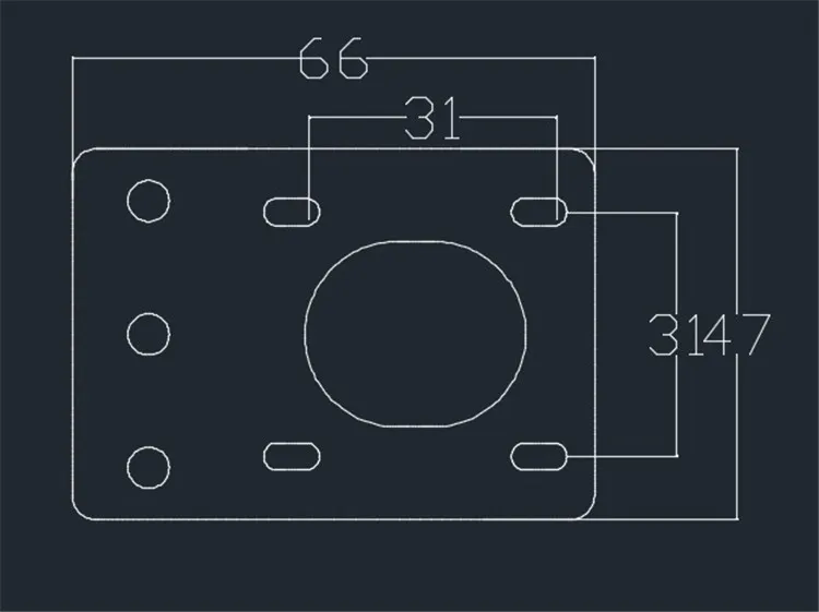 Алюминиевая Шаговая пластина крепления двигателя Funssor NEMA 17 регулируемая 42