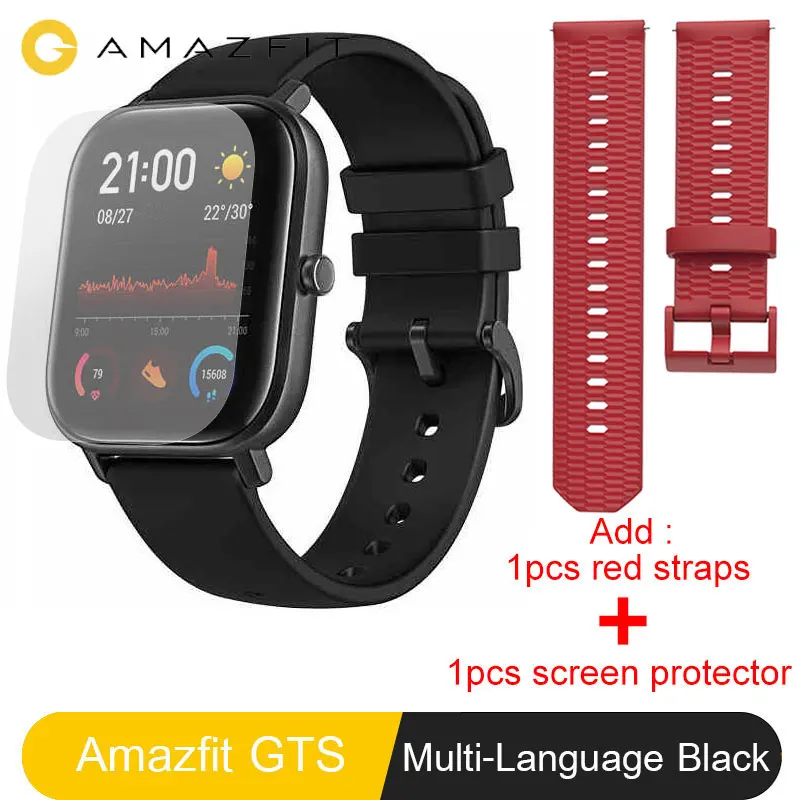 Amazfit GTS Смарт часы 5ATM Водонепроницаемые Плавающие глобальная версия 14 дней
