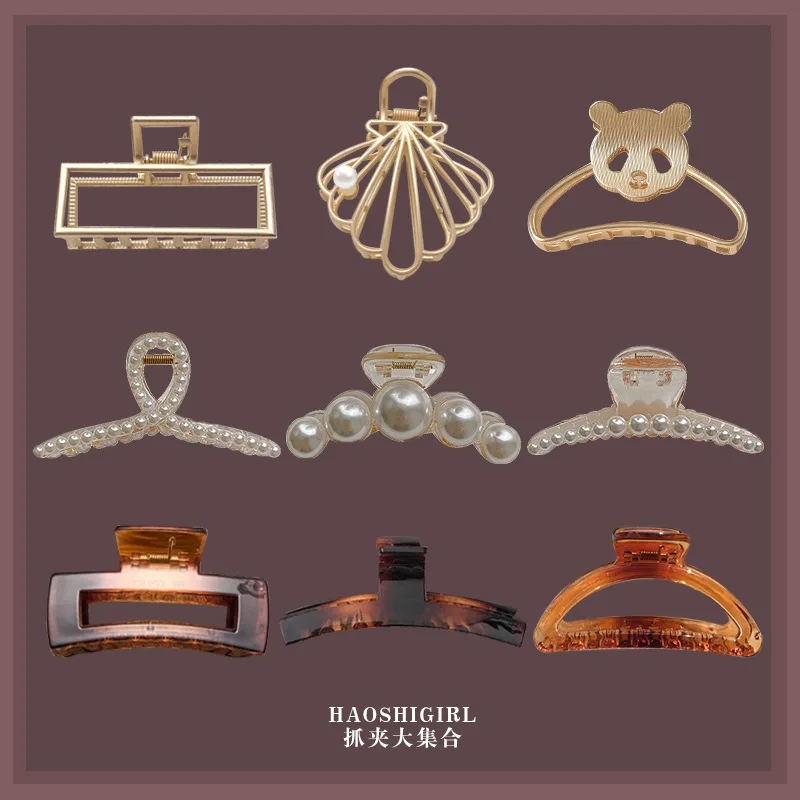 

Shark Hairpin Large PearlClip HJair Quality Korean Back Headdress