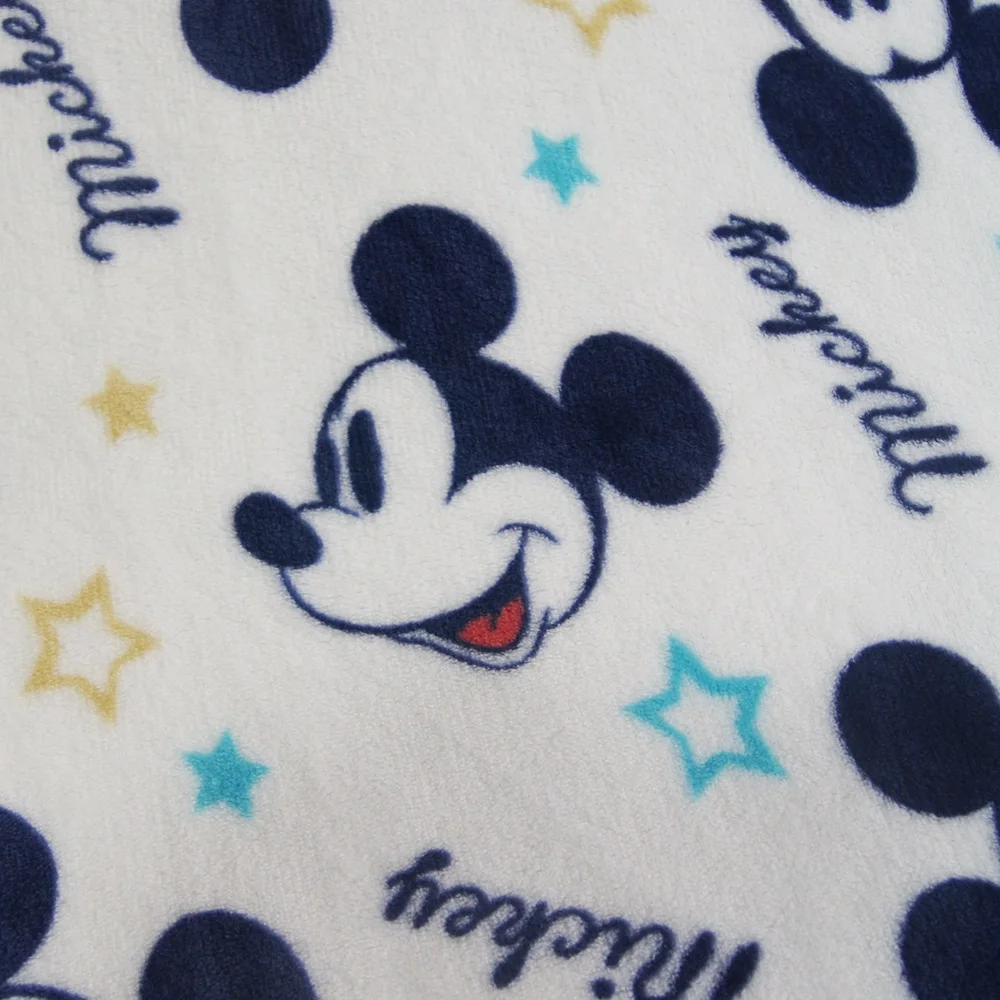 Disney Королевский сине-белые Микки Мышь Одеяло Пледы для одежда малышей мальчиков