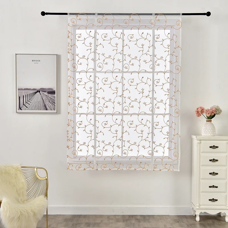 Lanke Коричневые Шторы на окна Короткие тюлевые шторы для гостиной спальни кухни