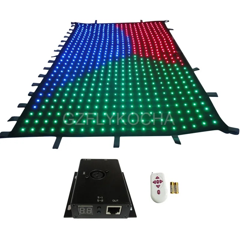 

Бесплатная доставка FLYKO 2 м * 3 м светодиодная видеозанавеска светодиодная видео ткань сценический фон p10