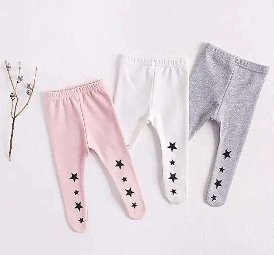 4 шт./лот одежда для малышей штаны девочек Одежда маленьких однотонные детские в