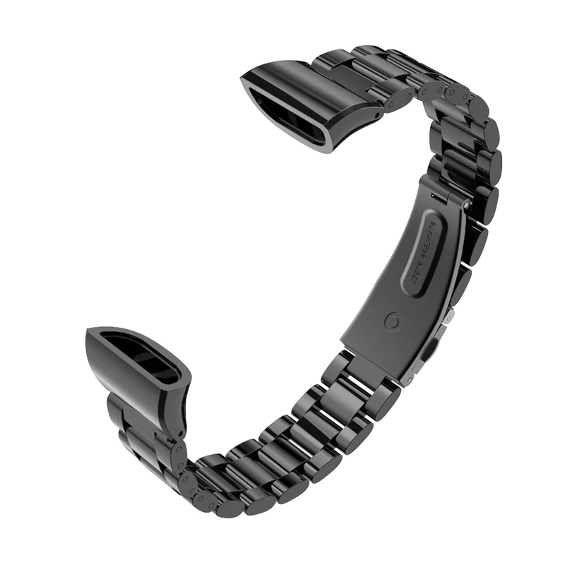 bead black Mijobs для huawei Band 3 браслет для huawei Band 3 pro ремешок металлический ремешок для часов из нержавеющей стали умные аксессуары - Цвет: bead black