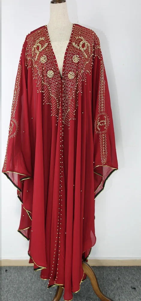 

African coat cloak Hot Drilling Nail Pearl hijab Muslim Shawl Hooded cloak islam men indonesia clothing