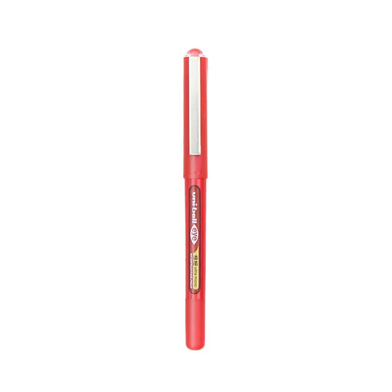 red 0.38mm 1Pcs 1 шт. UNI UB-150 гелевая ручка прямая жидкая ручка 0,38/0,5 мм красный синий черный цвет канцелярские принадлежности для офиса, бизнеса и школы - Цвет: red 0.38mm 1Pcs