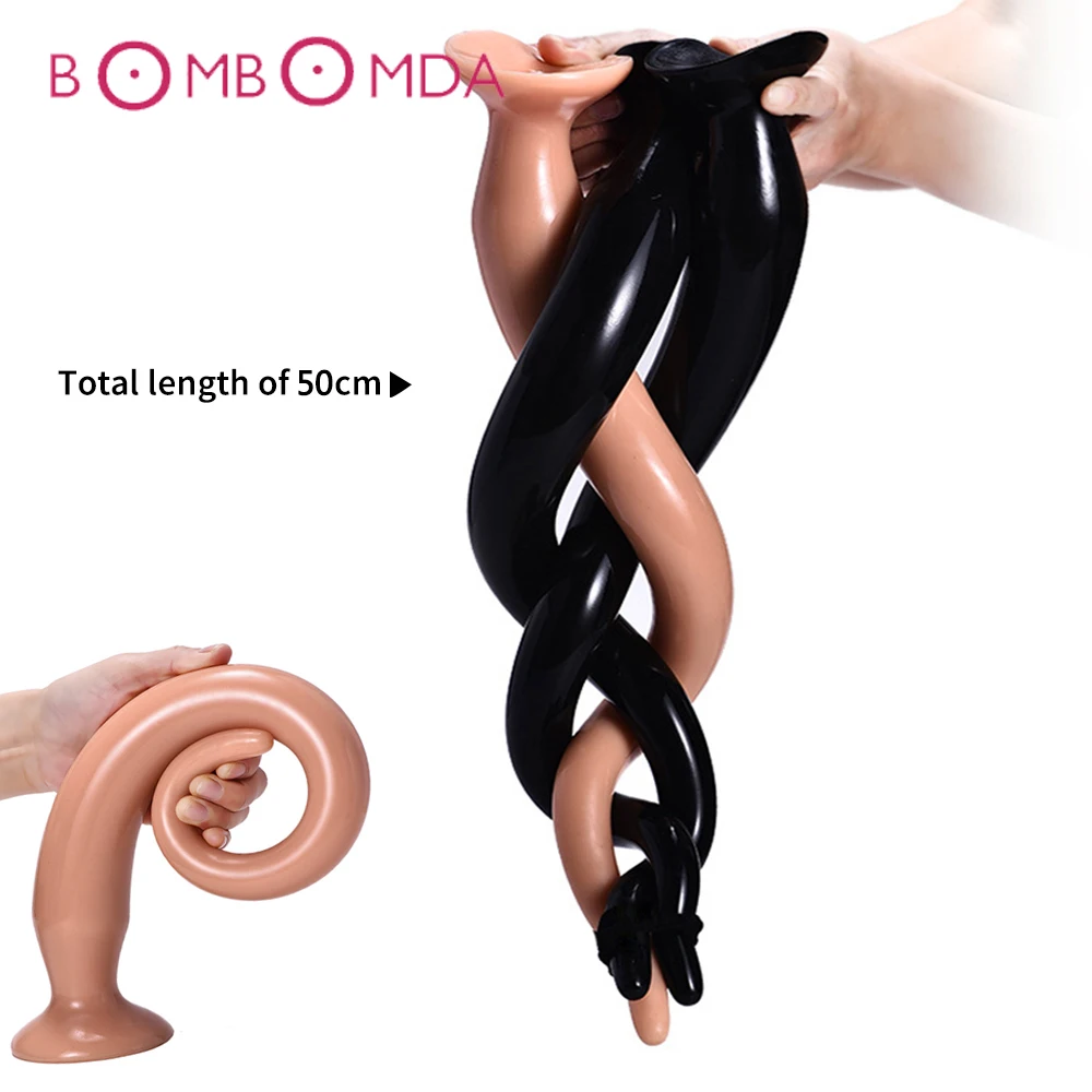 Большой длинный вагинальный член Анальная пробка фаллоимитатор ануса