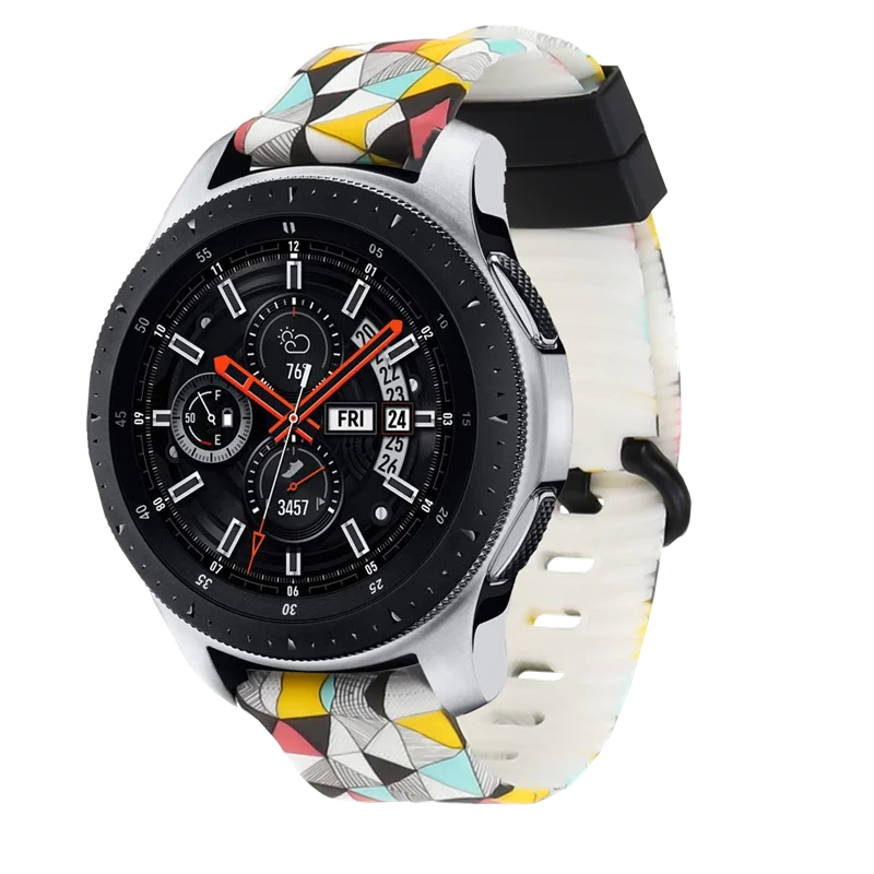 Water Cube Силиконовый ремешок для часов с принтом для huawei Watch GT 2 46 мм/GT2 Active 46 м Смарт-часы 22 мм ремешок для samsung galaxy S3 - Цвет: Water Cube