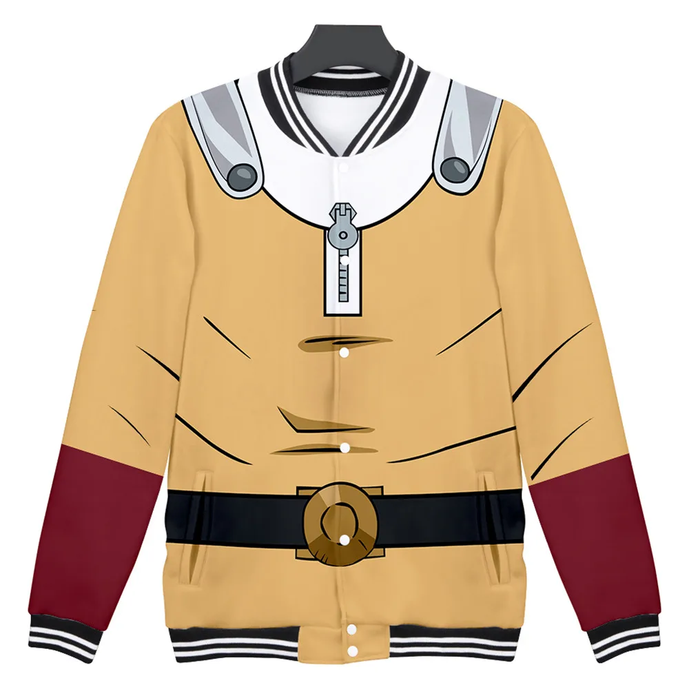 

One Punch Man Jacket Hero Saitama Oppai Hoodies Cosplay Costume Hooded Sweatshirts Men Women Outerwear Coat Outfit Tops