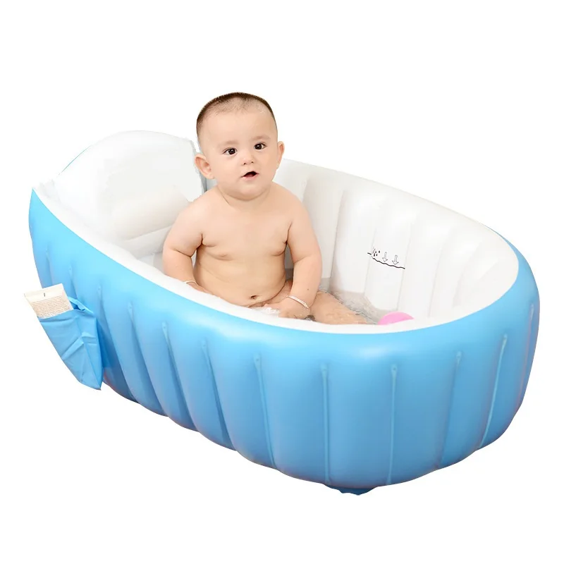 Портативная детская надувная ванна подушка для душа ножка велосипедный насос