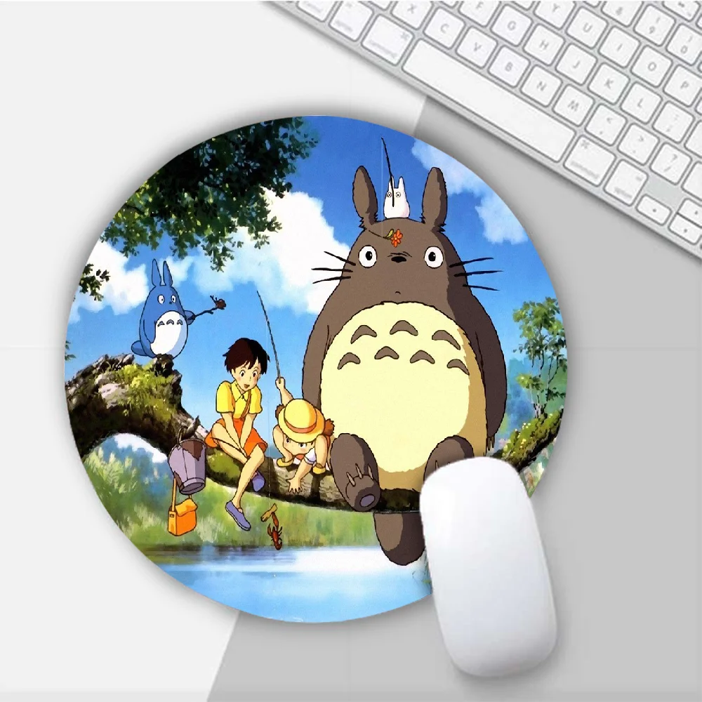 

My Neighbor Totoro Anime Round Mouse Mat Gaming Mouse Pad For PC Laptop Notebook 20x20cm Gamer Desk Pad