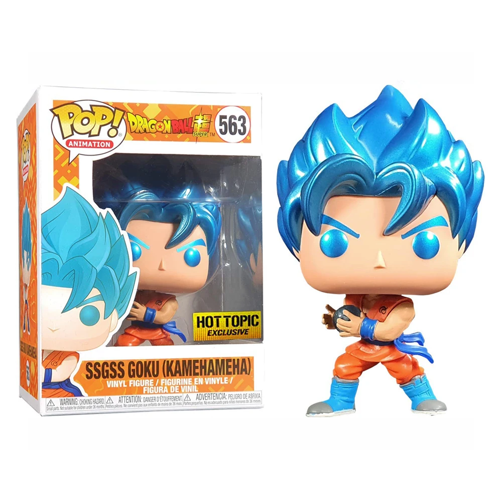 563 Funko pop Amine Dragon Ball PORUNGA SUPER SAIYAN GOKU Golden Frieza GREAT VEGETA Виниловая фигурка Коллекционная модель с коробкой - Цвет: 563