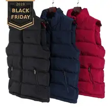 FALIZA, 6XL, новинка, зимние мужские куртки, без рукавов, жилет, мужской теплый пуховый жилет, повседневный жилет, Мужская Утепленная верхняя одежда, Chalecos, MJ106
