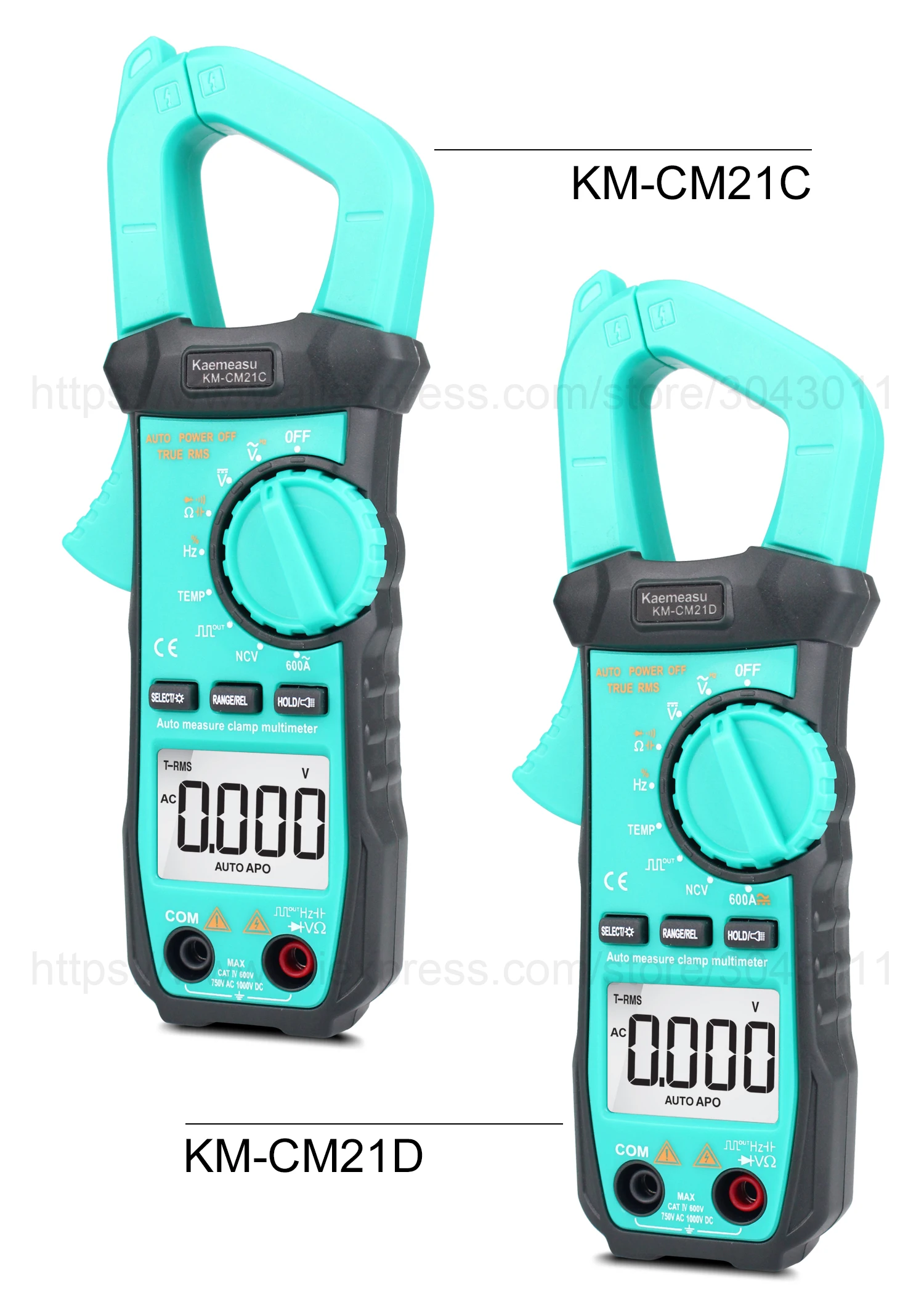 Интеллектуальный цифровой клещи Мини Многофункциональный DC/AC True rms измерение электрика прибор Инструменты для ремонта KM-CM21C/D/E