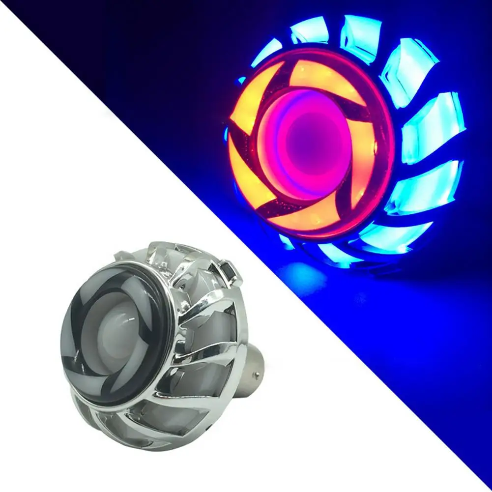 

1PC Angel Eye Flash Motorcycle Headlight Tail Brake Rear Lights LED Motorbike Accessories Universal Brake Lamp