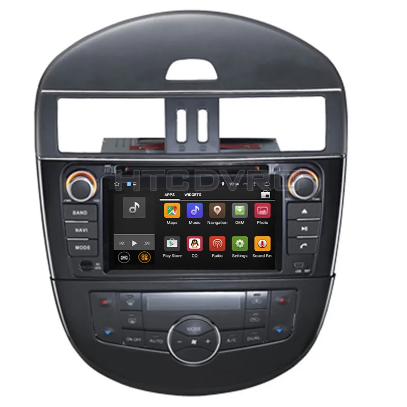 YMODVHT 7 дюймов 4G Восьмиядерный Android 9 0 1 автомобильный dvd плеер для Nissan Tiida/Versa 2011 GPS