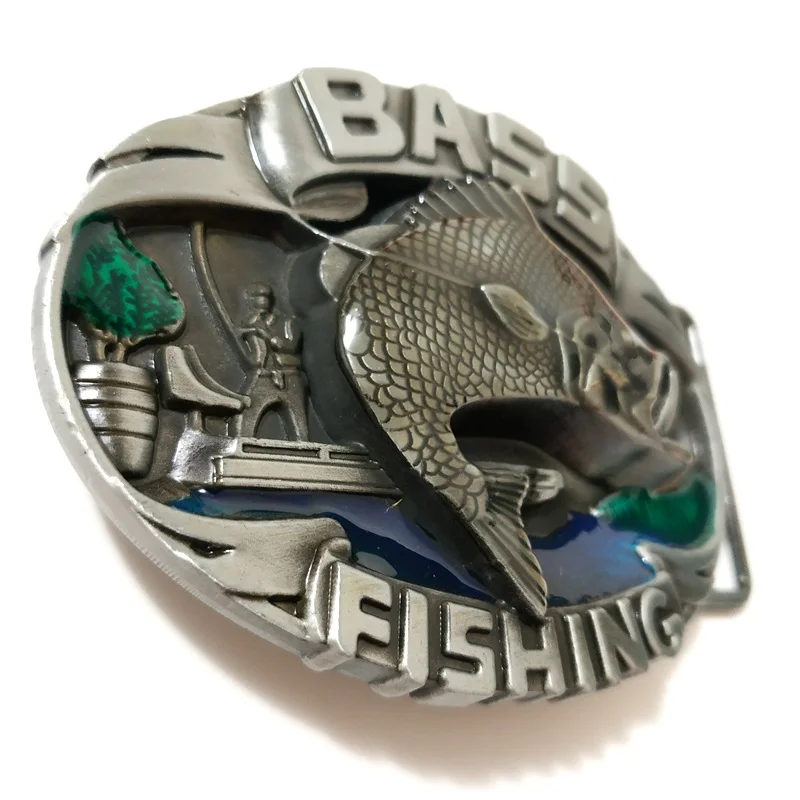 Хорошее покрытие 3D рыболовный металлический ремень пряжка пряжки костюм 4 см