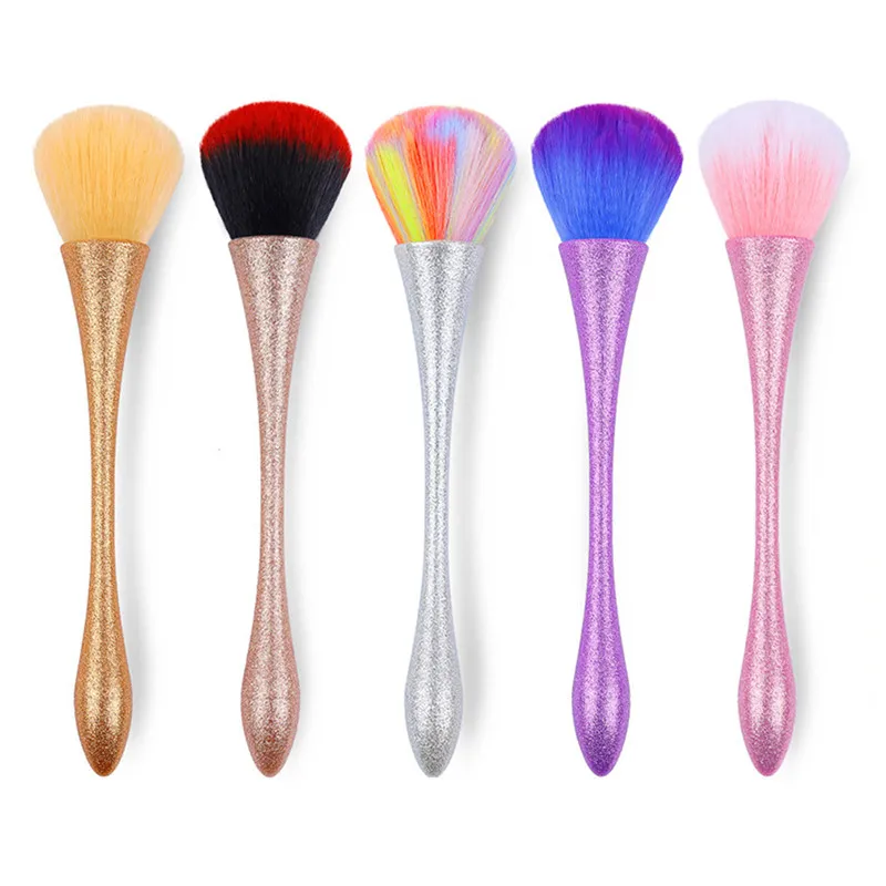 5 стилей щетка для ногтей Очистка удаление пыли порошок Маникюр Педикюр мягкий