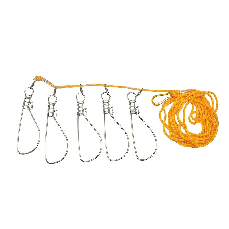 

Рыболовный замок с пряжкой, рыболовный ремень из нержавеющей стали, Аксессуары для рыбалки, 5 м