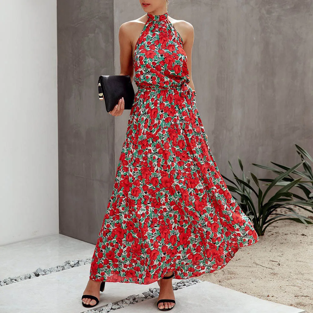 Новое Женское Платье с принтом женское платье бантом на пуху вечернее длинное