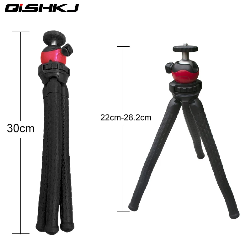 Гибкий штатив Осьминог для телефона с металлическим держателем адаптер