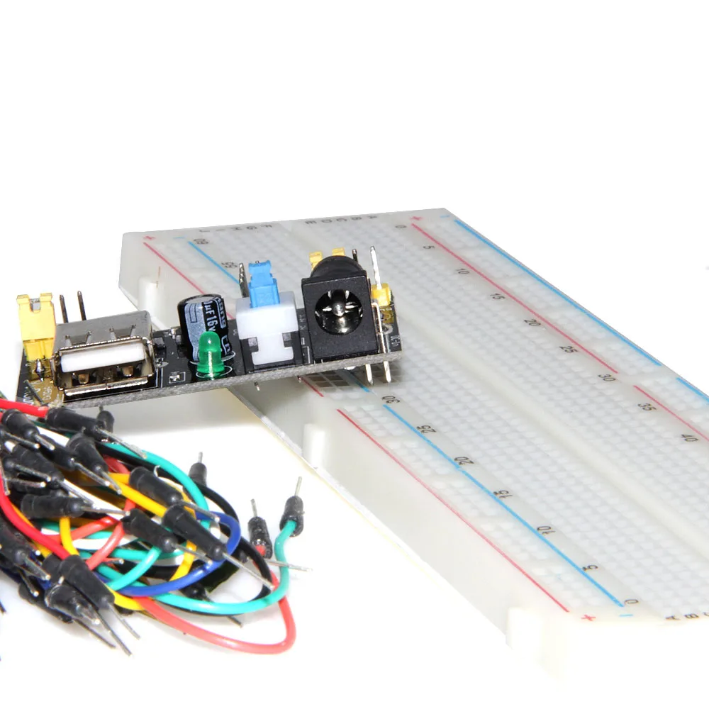 3,3 В/5 В MB102 макетный модуль питания+ MB-102 830 точек Solderless Прототип хлебная плата комплект+ 65 гибких перемычек проводов
