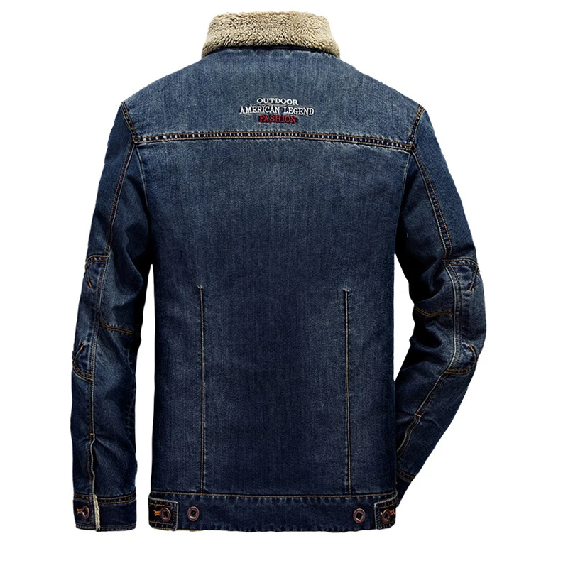 Модные MKASS новые Брендовые джинсовые мужские куртки осень зима военные для