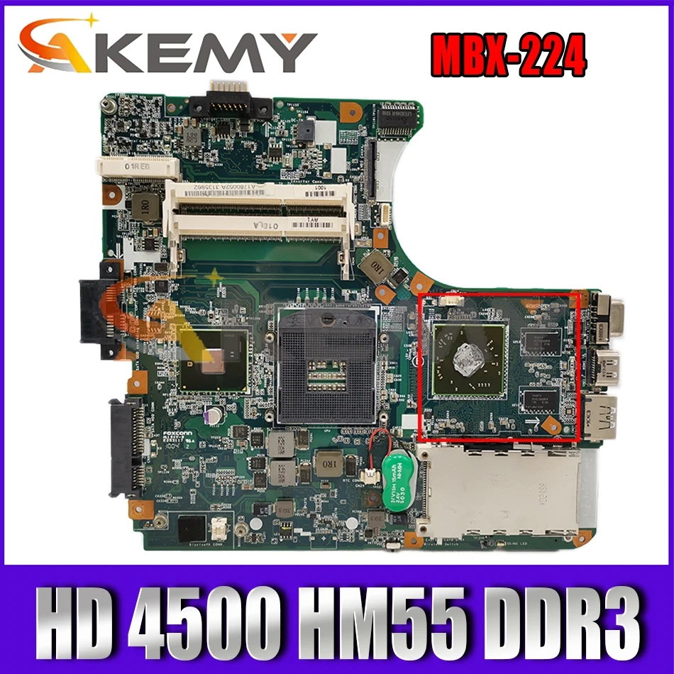 

AKEMY A1794327A MBX-224 M961 1P-0106J01-8011 для SONY Vaio VPCEA VPC-EA Материнская плата ноутбука HD 4500 HM55 DDR3