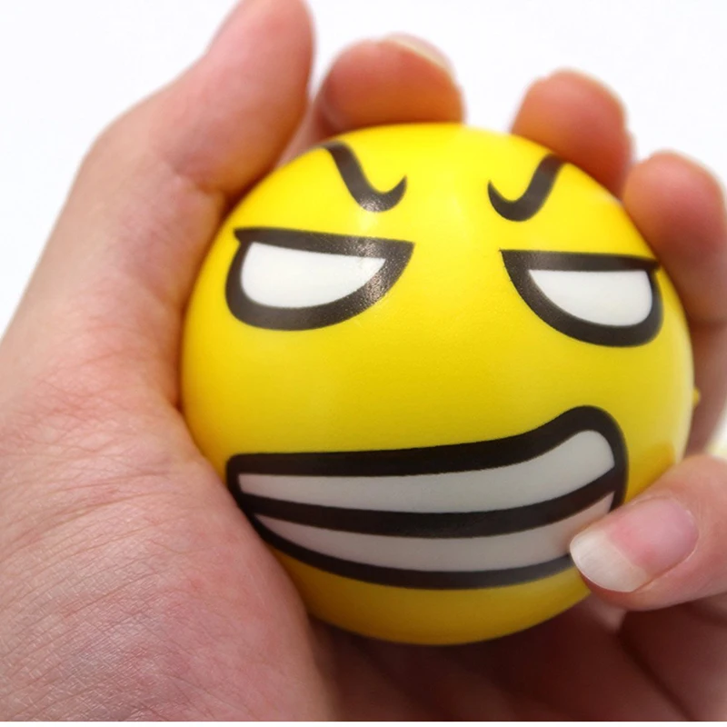 

Hand Wrist Kids Toys Smiley Ball Smiley Stress Ball Smiley Squeeze Ball Laugh Face Soft Foam PU Squeeze Squishy Balls Toys gifts