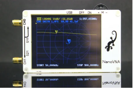 2.8 inch LCD NanoVNA VNA HF VHF UHF UV Vector Network Analyzer Antenna Analyzer + PC Software + Battery