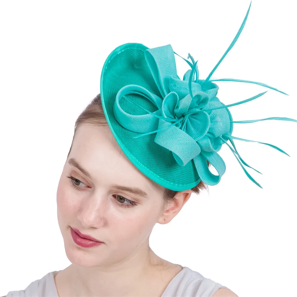 

Imitation Sinamay Millinery Cap Headband Event Women Elegant Fascinators Hat Wedding Derby Bridal Party Races Hair Accessories