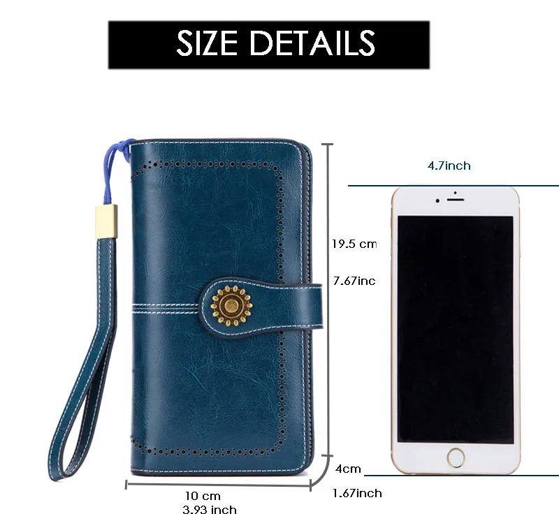 Женский Длинный кошелек Горячая Распродажа брендовый женский клатч из