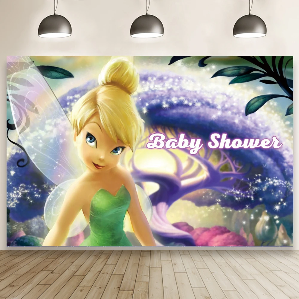 

Детский фон для фотосъемки с изображением сказочной принцессы и цветов