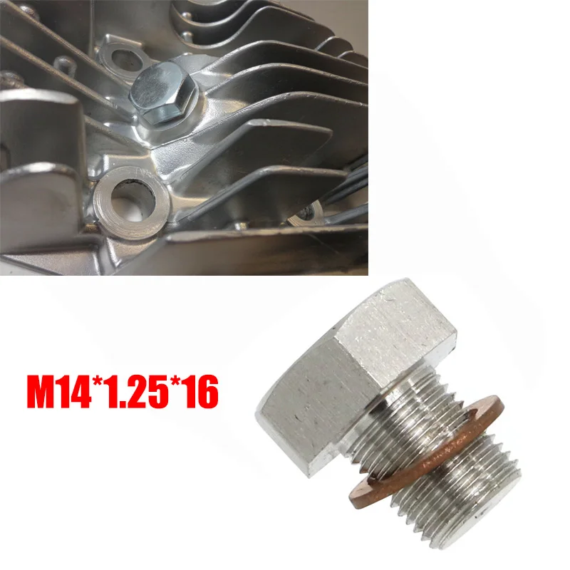 

Для YAMAHA AT1 CT1 DT1 DT2 DT3 RT1 RT2 RT3 заглушка головки цилиндра Болт M14 * 1,25*16 Вт/медная шайба уплотнительная прокладка 90340-14022-00