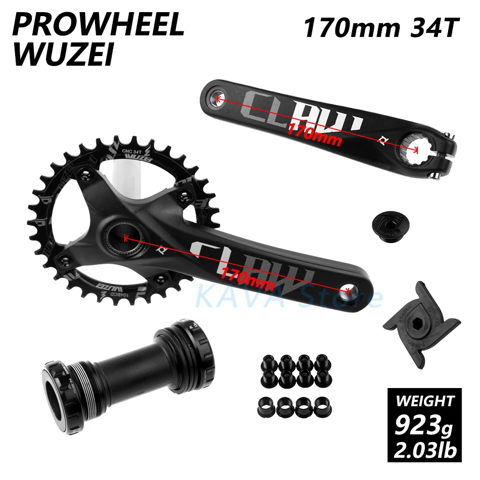 CLAW 170 34T BB SENSAH RX10 1X10 Скорость M6000 горы mtb велосипеда велосипедные переключатели 11-42/46/50T маховик KMC X10 цепи GXP 104BCD шатун со звездочкой - Цвет: CLAW 170 34T BB