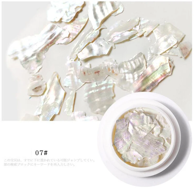 Наклейки для ногтей декоративные раковины нестандартные естественные ракушки |