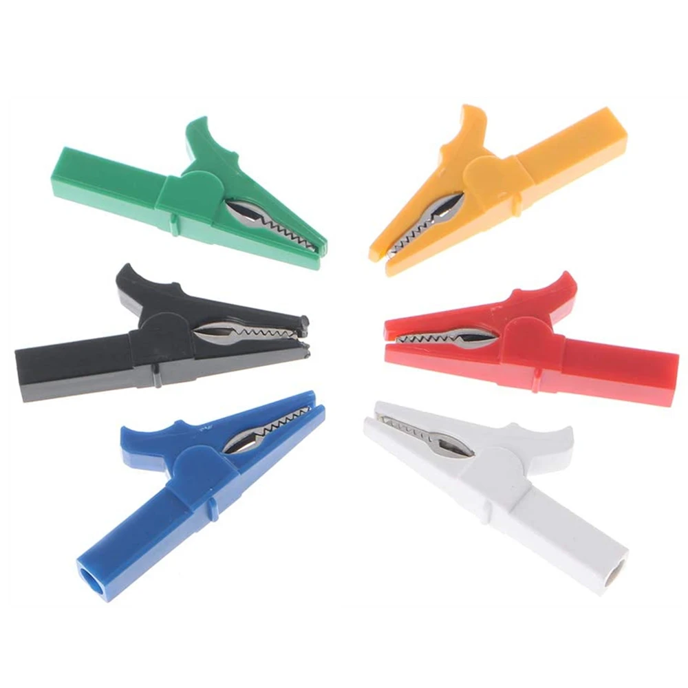 5 шт. тестовый зажим для батареи 55 мм HV типа крокодил банановой вилки 4 мультиметр