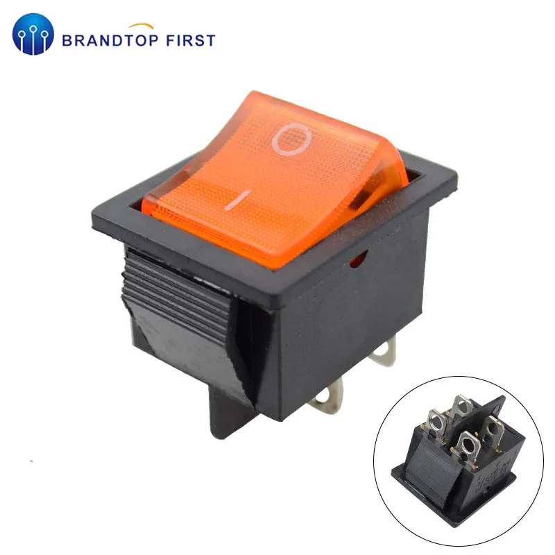 KCD4 кулисный переключатель Мощность переключатель 4 Пина 6Pin 15A 250VAC 20A 125VAC