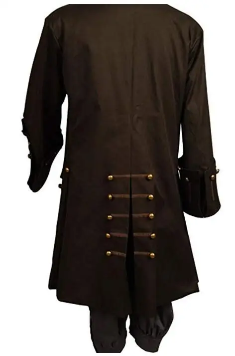 Pirates Jack Sparrow Cosplay Costume For Adult Men Halloween Woemn Carnival Costumes Full Set Hat And Wig |