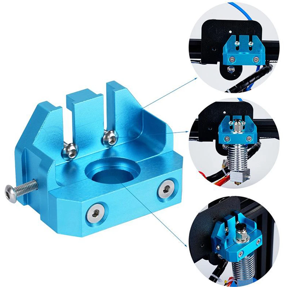 Metal Hotend Mounting Bracket Compatible With Volcano Hotend V6 Hotend V5 V6 3D Printer Parts With 4 Holes For 3 Mm Threaded