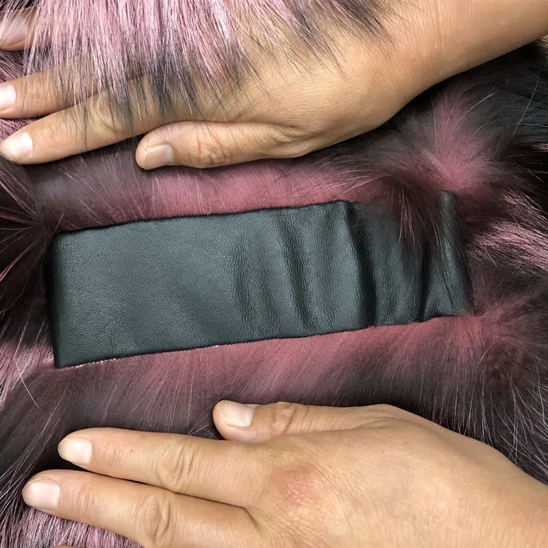 Новинка 2019 Стильное женское пальто из натурального Меха чернобурки Толстая