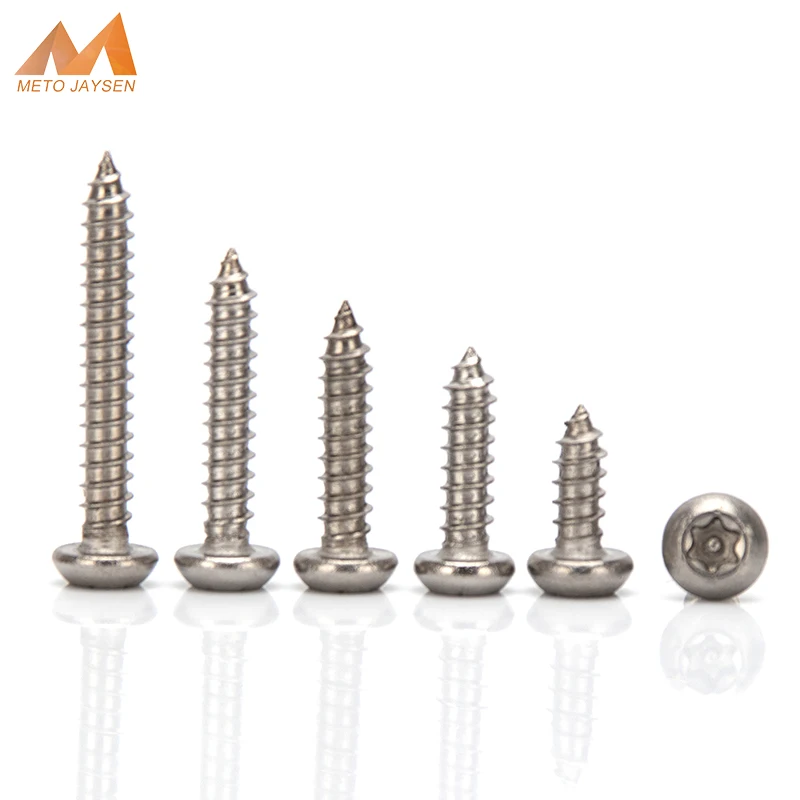 

M2.9 M3.5 M3.9 M4.8 304 Stainless Steel Round Head Torx Self-Tapping Screws Pan Head Self Drilling Tapping Bolts Machine Screw