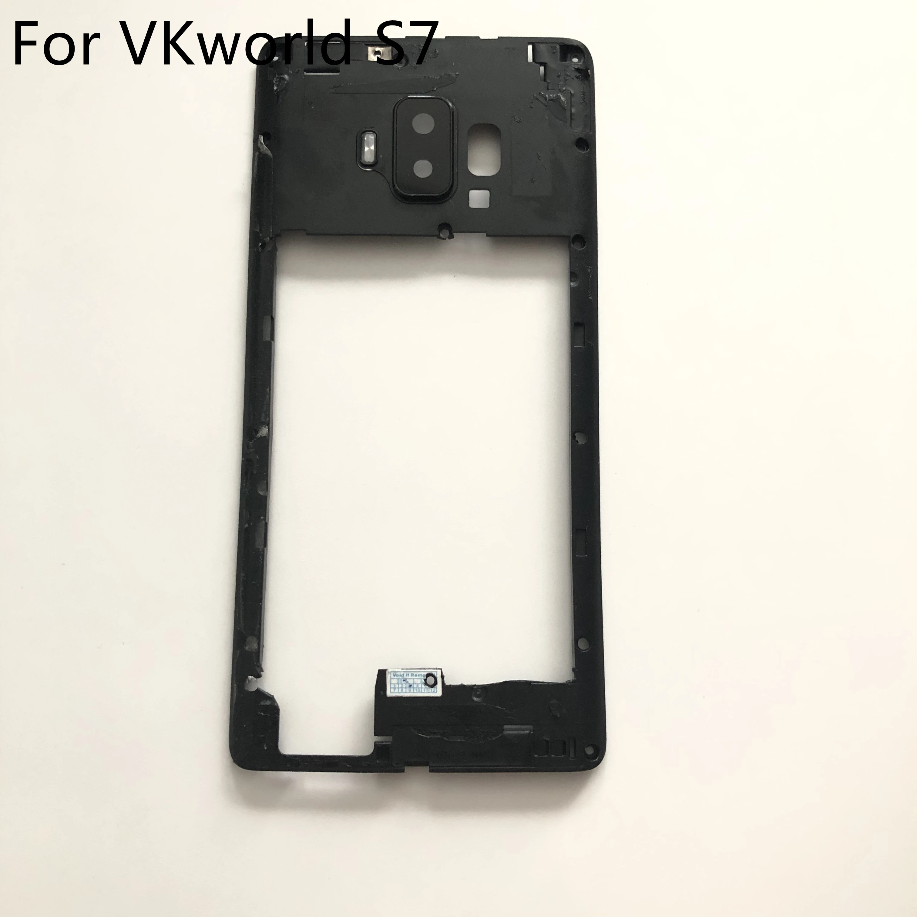 VKworld S7 б/у задняя рамка чехол + стеклянный объектив камеры для смартфона