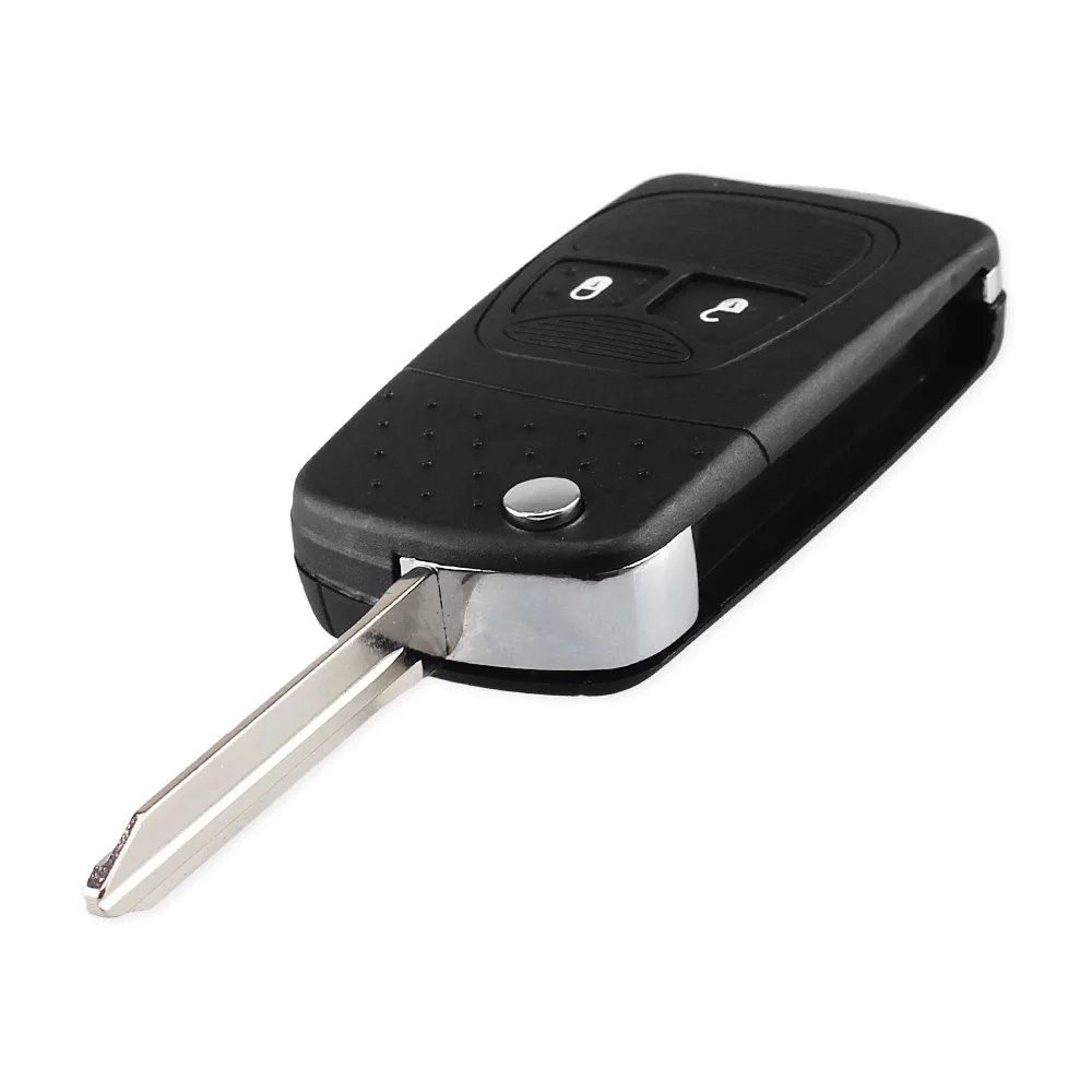 KEYYOU 2 кнопки модифицированный Флип складной корпус ключа для Chrysler 300C Jeep Dodge Compass