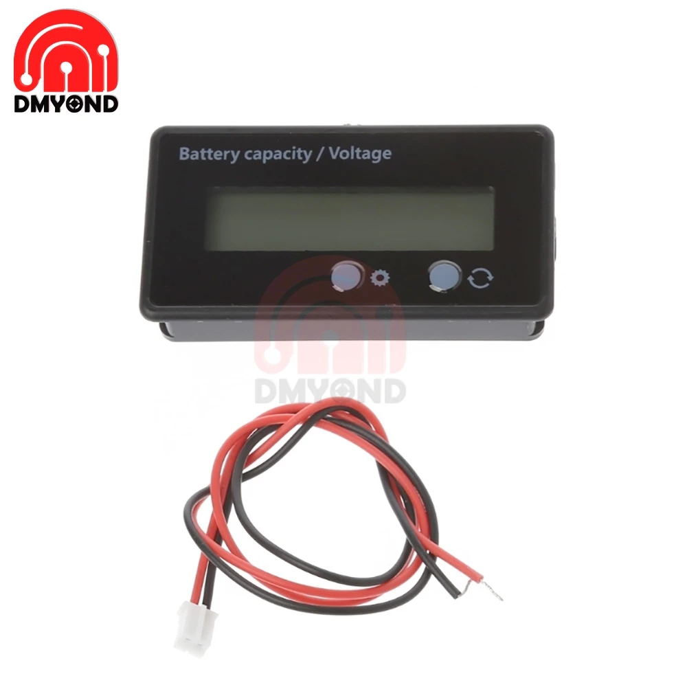 Синий DC 12V светодиодный Дисплей Батарея Ёмкость индикатор метр для аккумуляторов