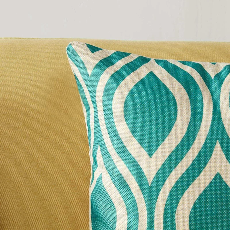 

Hot XD-6x Green Cushion Cover Decorative Square Throw Pillow Cases 45cm x 45cm & 8 Pcs Solar Powered Snake Repellent